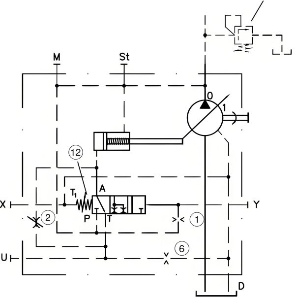 Basic hydraulic system diagram