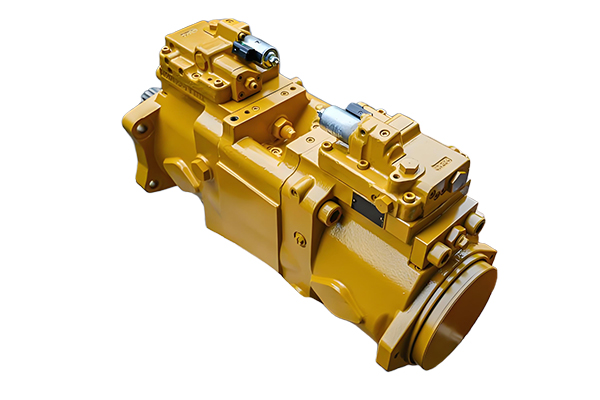 Construction machinery hydraulic system showing multiple actuators powered by an open circuit