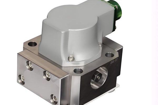 Nozzle flapper valve mechanism showing the relationship between nozzle and flapper
