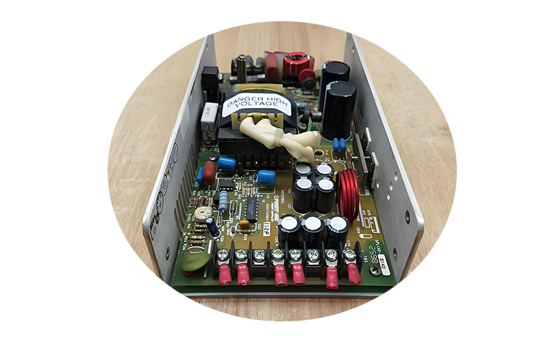Electronic power management system with display showing power usage by hydraulic motors